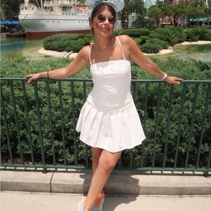 White Mini Dress - tennis dress